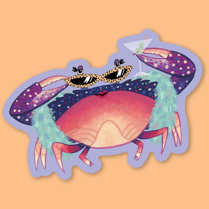 Absolutely Crab-ulous Sticker