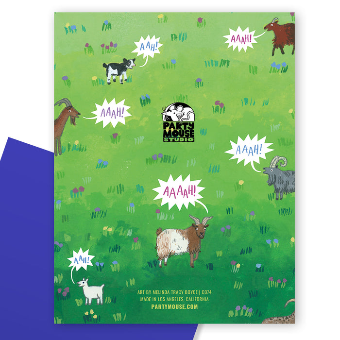 Yelling Birthday Goats Card