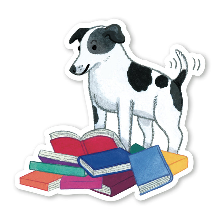 Book Dog Sticker