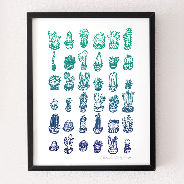 Cactus Garden Print