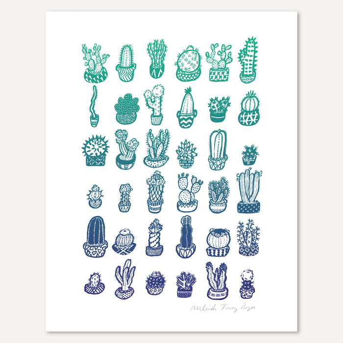Cactus Garden Print