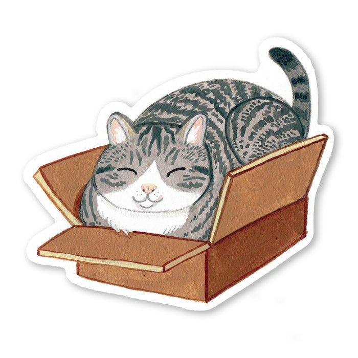 Box Cat Sticker