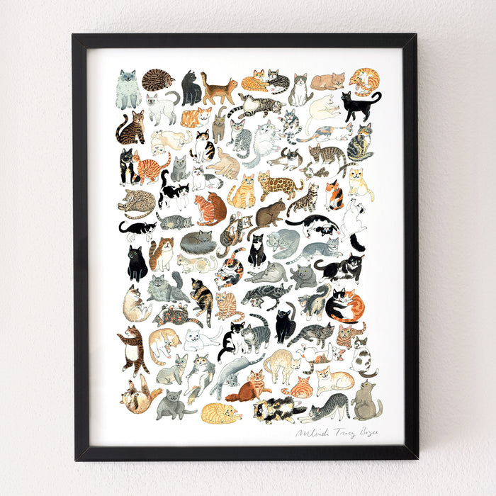 Cat Clutter Print