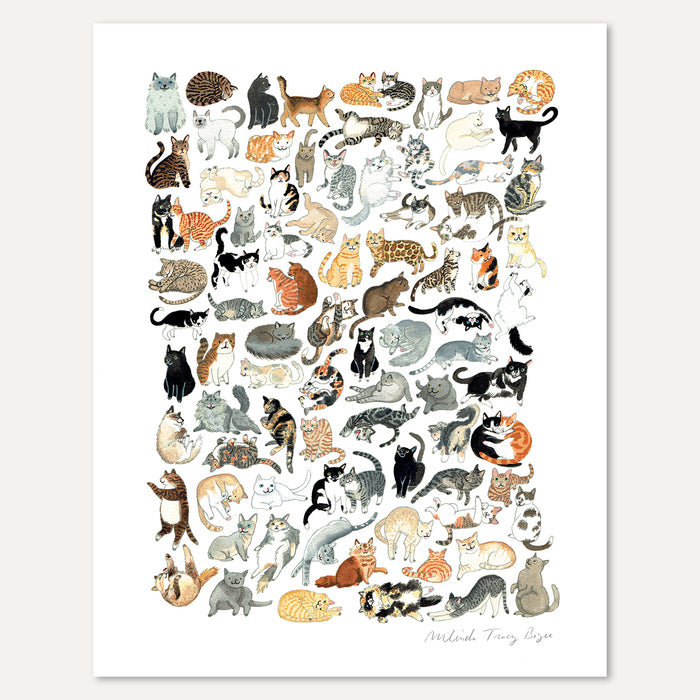 Cat Clutter Print