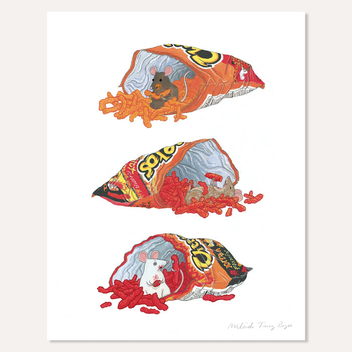 Cheeto Mice Print