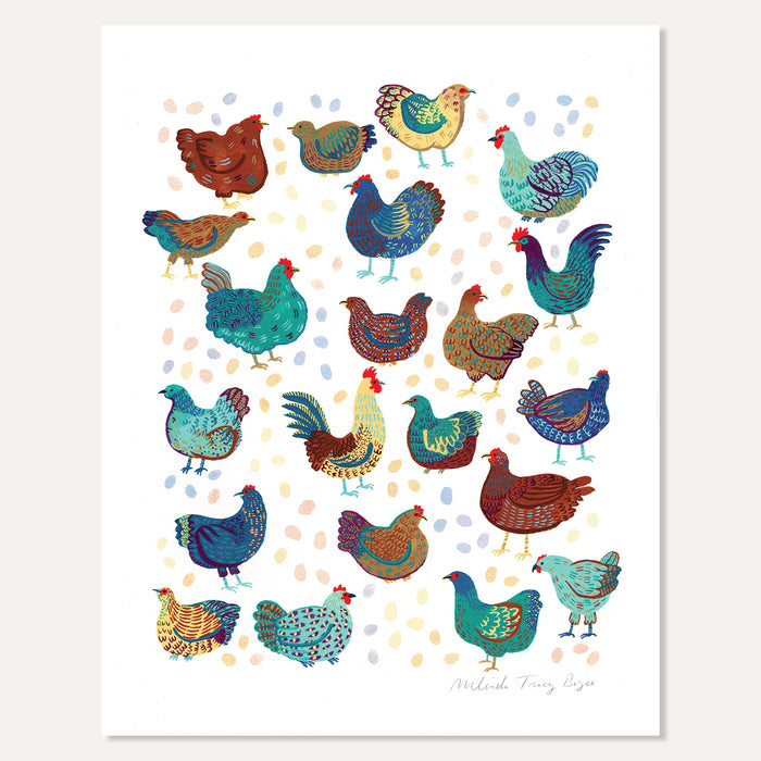 Chicken Crew Print