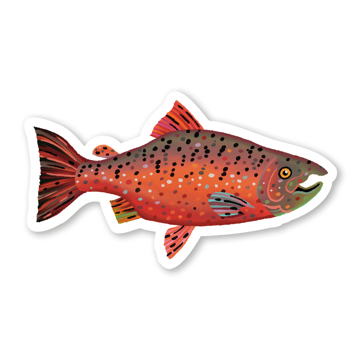 Malmon Sticker Chinook Salmon Sticker — Party Mouse Studio