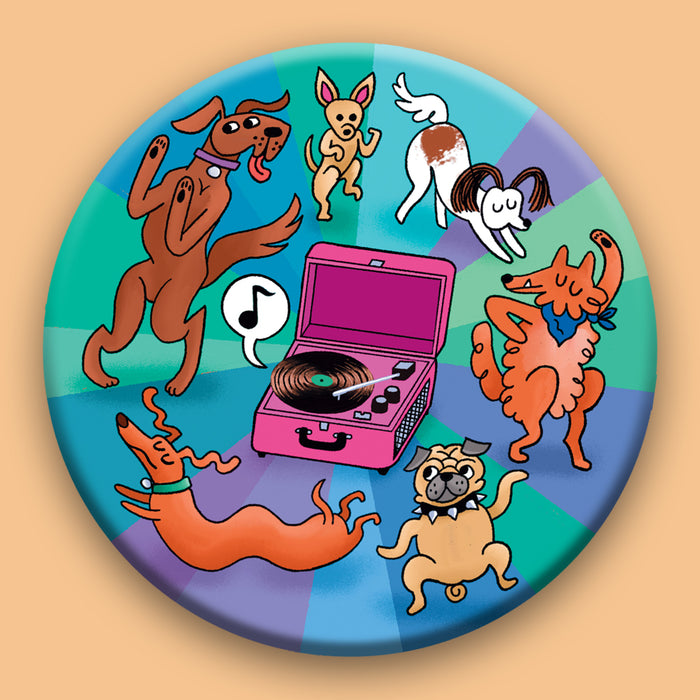 Dancing Dogs Magnet