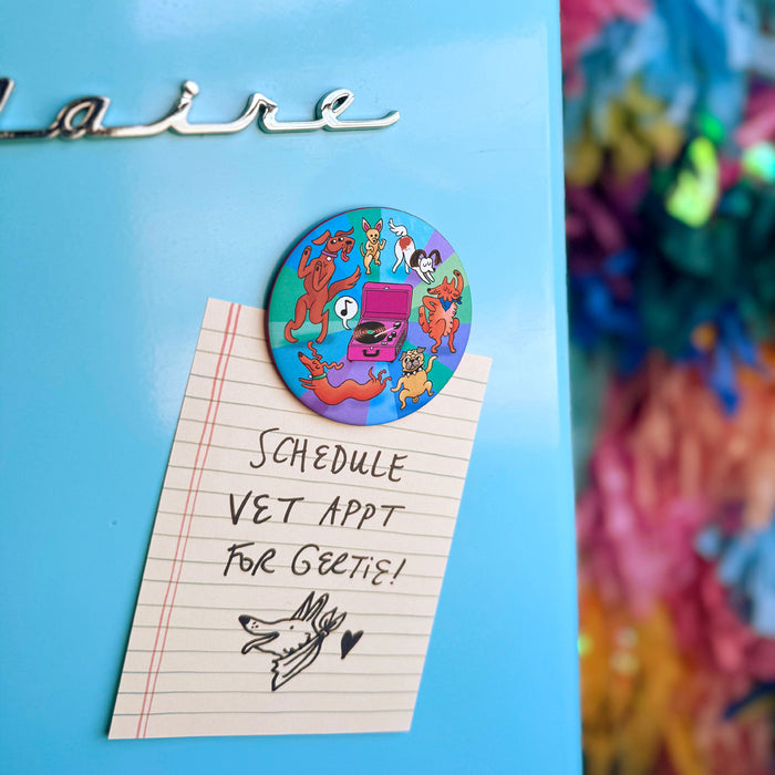 Dancing Dogs Magnet