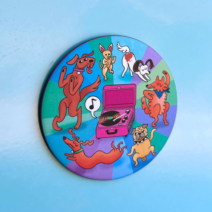 Dancing Dogs Magnet
