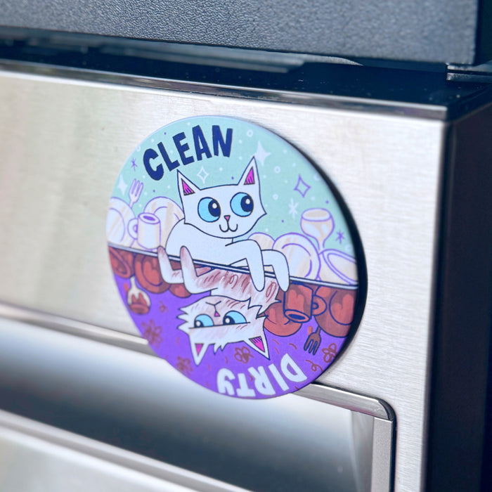 Dishwasher Cat Magnet