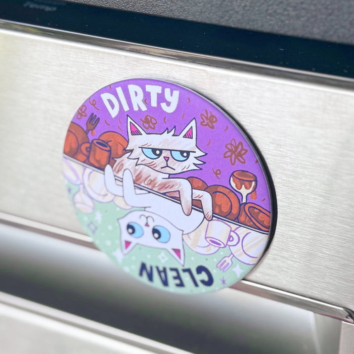 Dishwasher Cat Magnet