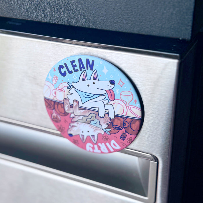 Dishwasher Dog Magnet