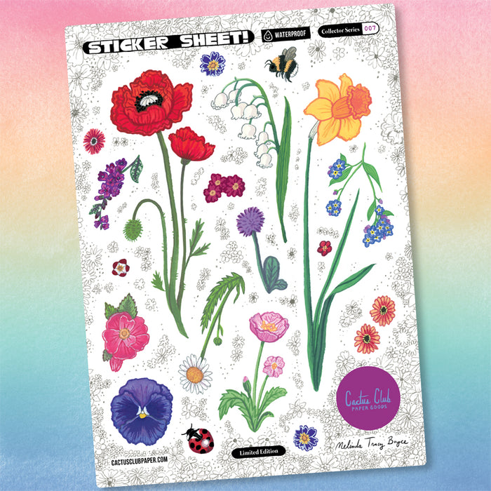 Flower Garden Sticker Sheet