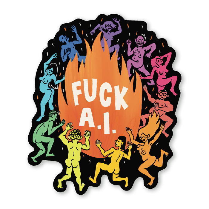 Fuck AI Sticker