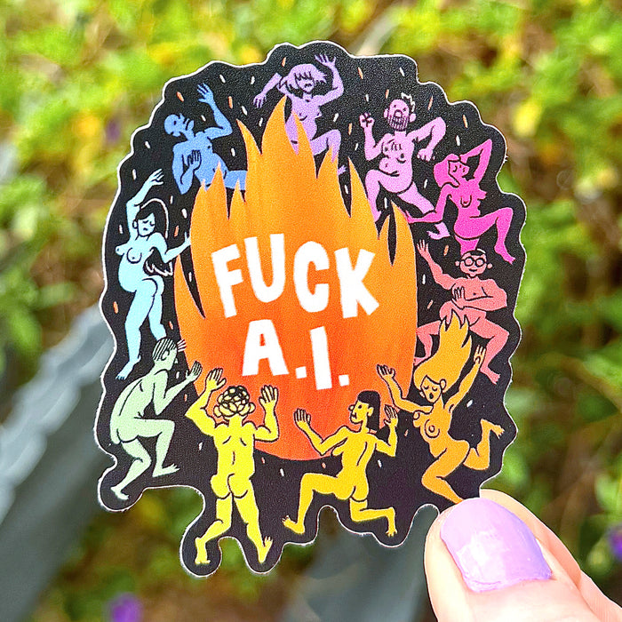 Fuck AI Sticker