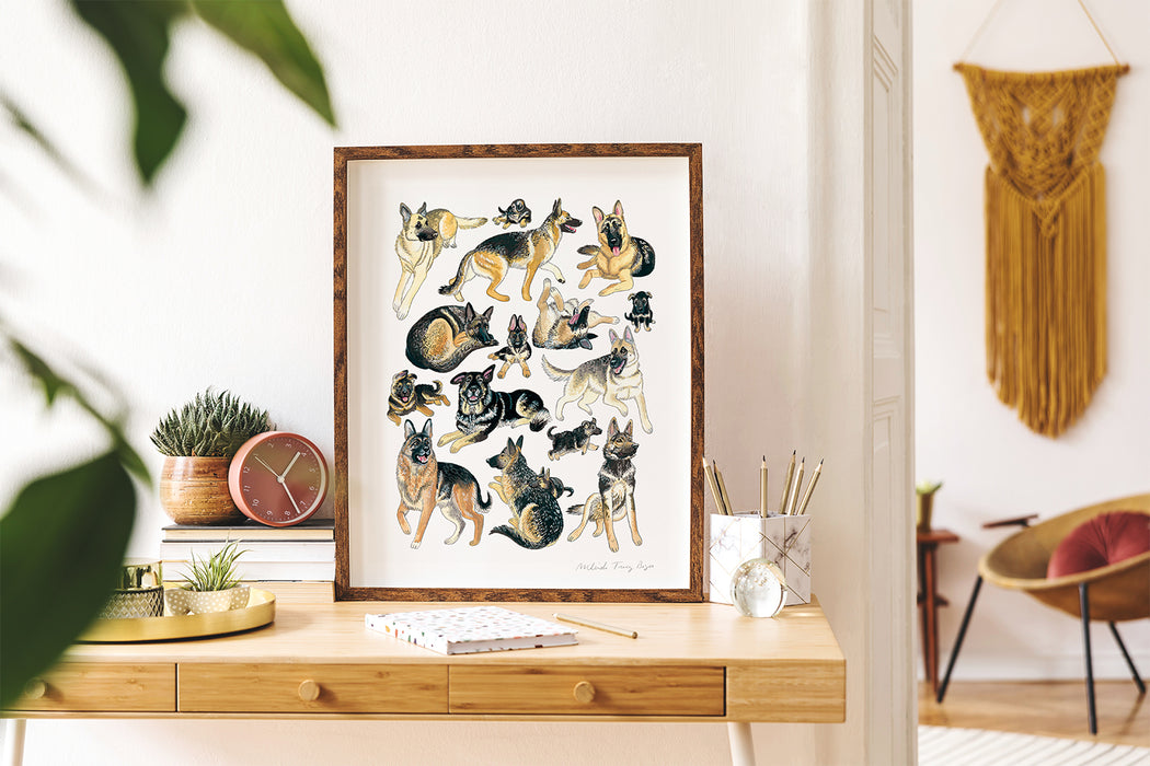 German Shepherd Print