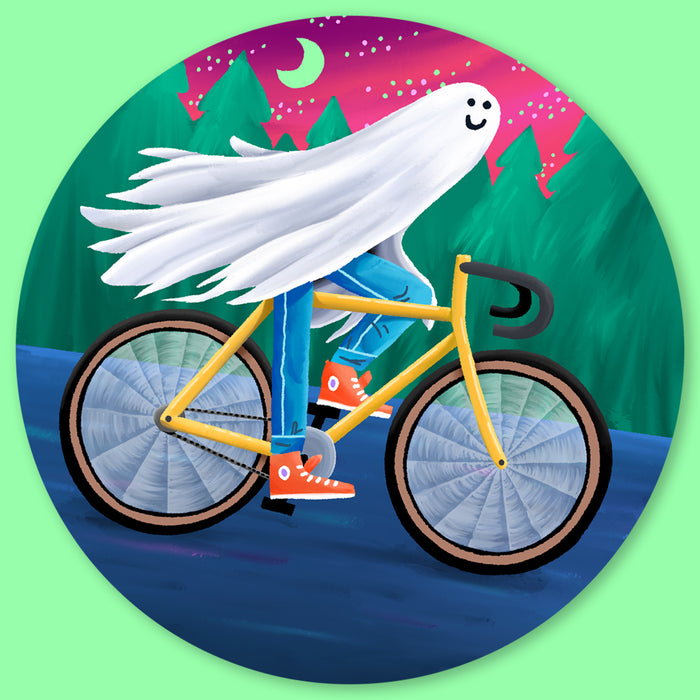 Ghost Biker Sticker