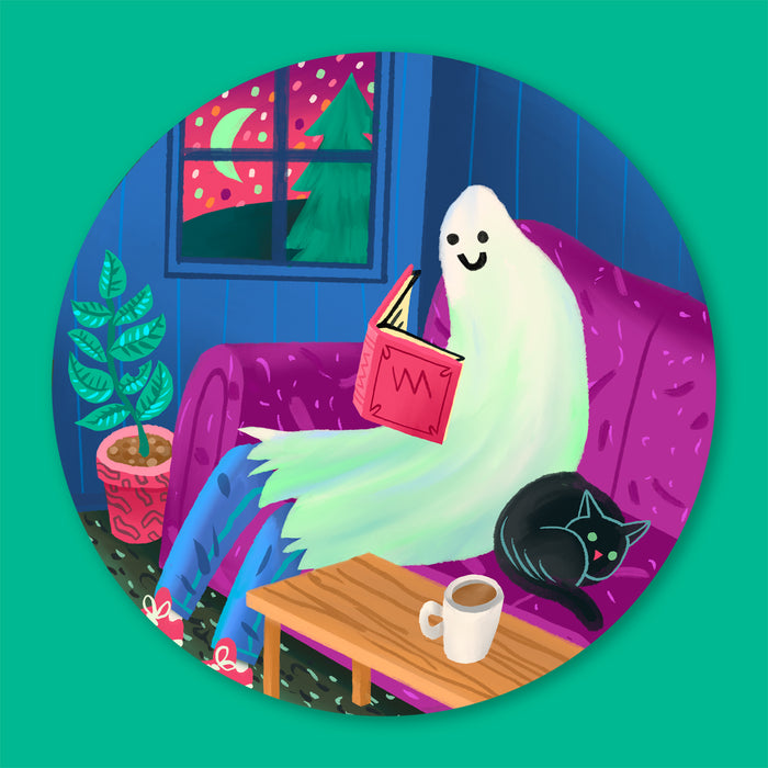 Ghost Reader Sticker