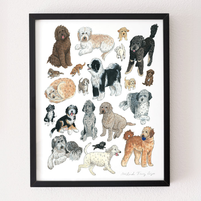 Large Doodle Dogs Print (PRE-ORDER)