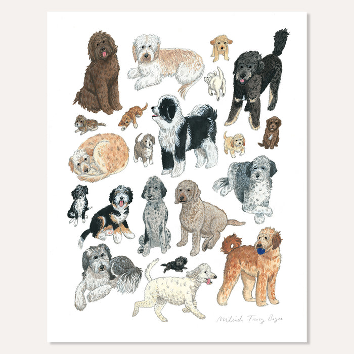 Large Doodle Dogs Print (PRE-ORDER)