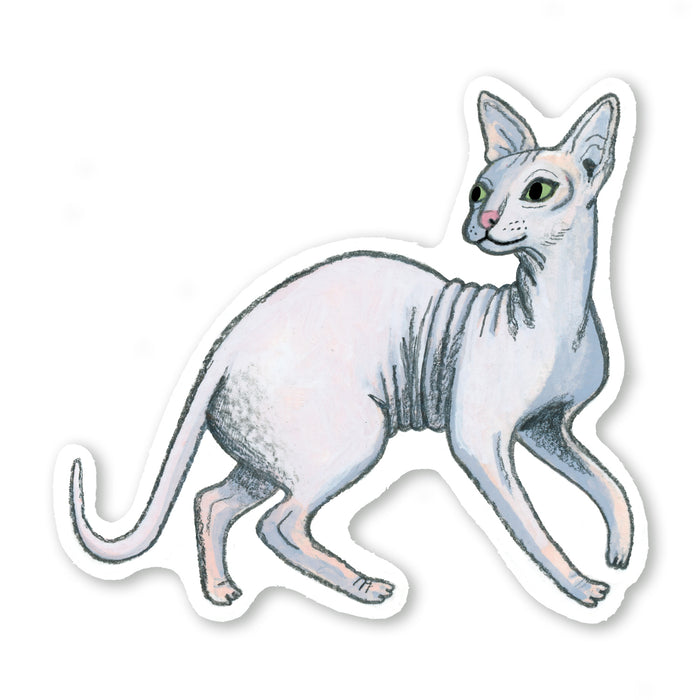 Hairless Cat Sticker