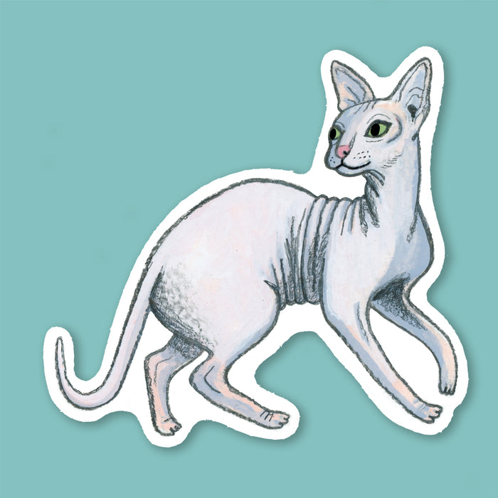 Hairless Cat Sticker