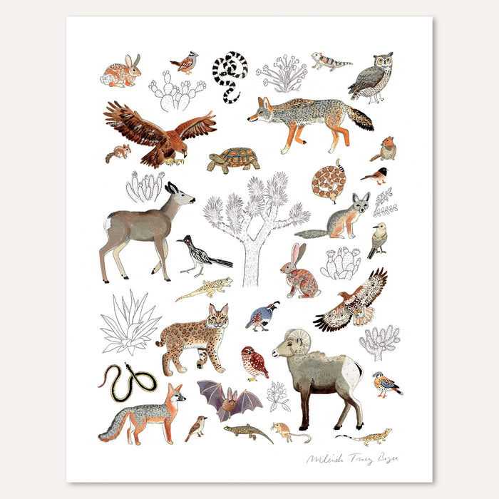 Joshua Tree Animalia Print