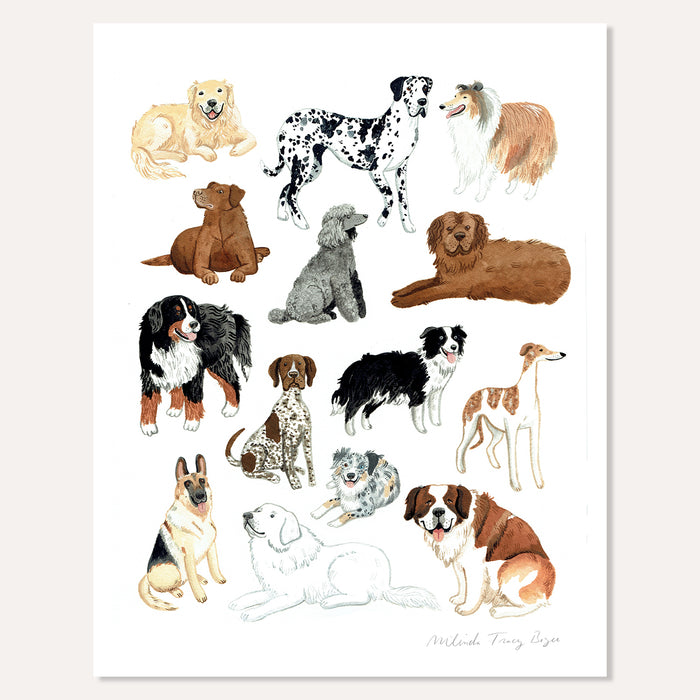 Large Dog Print