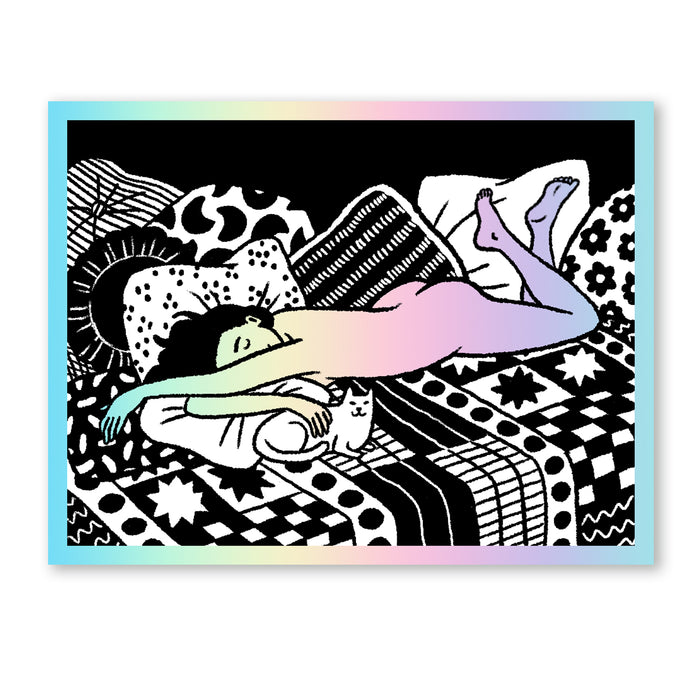 Nude in Bed Sticker