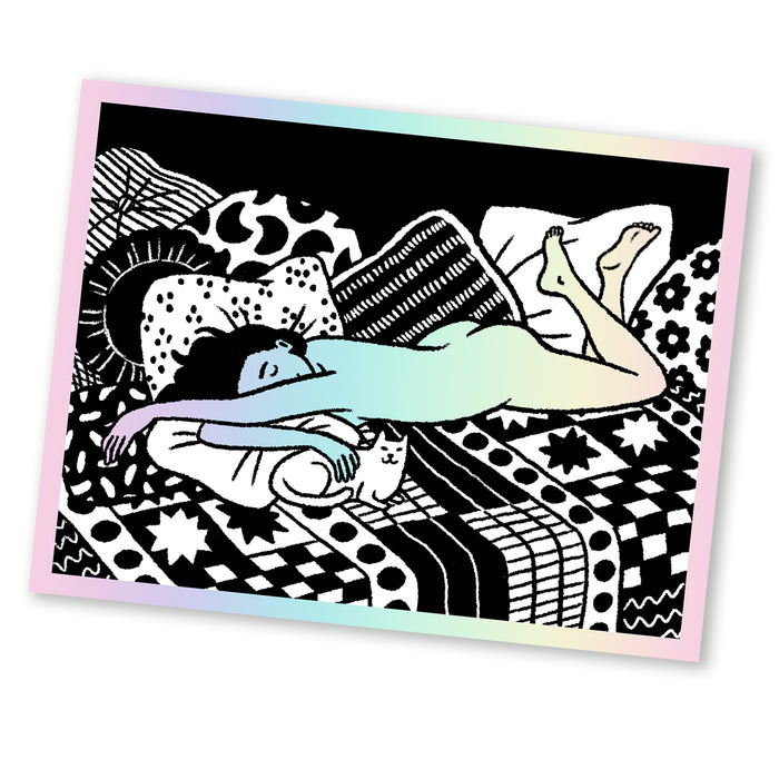 Nude in Bed Sticker