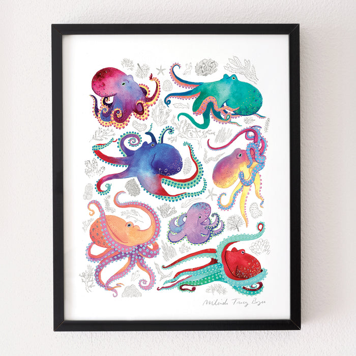 Octopi Ocean Print