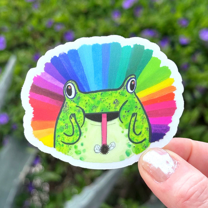 Oh My Frog Sticker