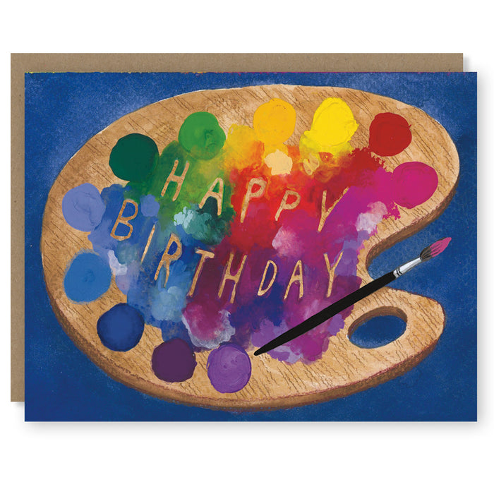 Paint Palette Birthday Card