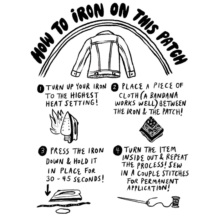 Night Otter Iron-On Patch