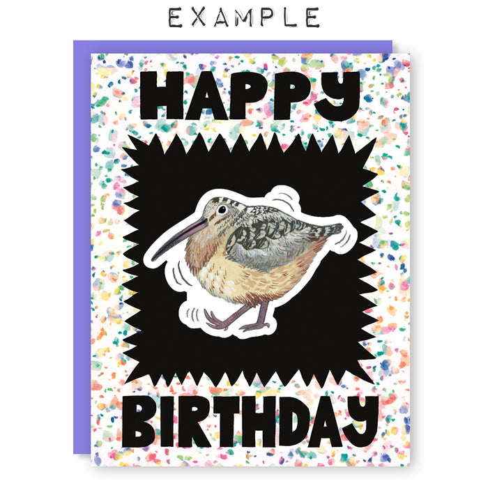 Pick-A-Sticker Birthday Card