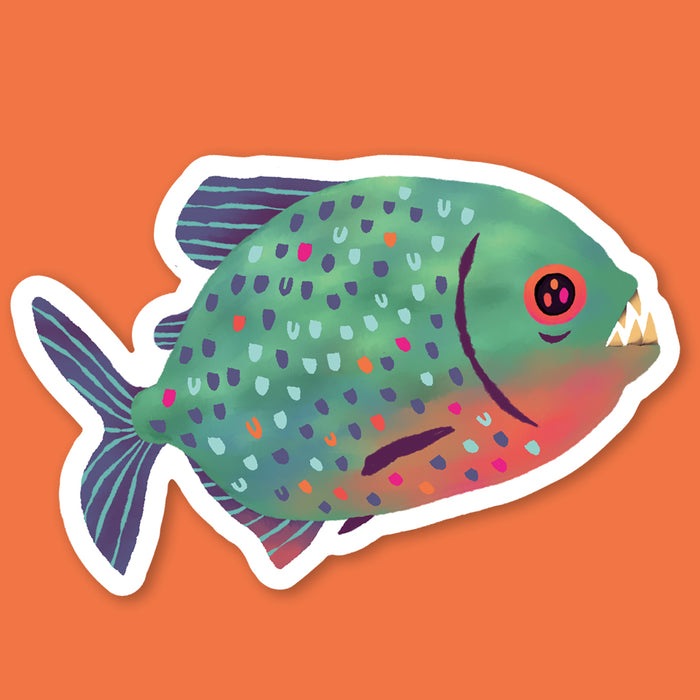 Piranha Sticker