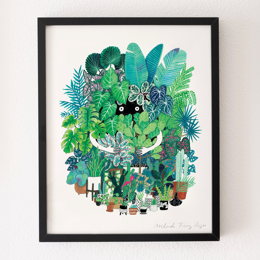 Plant Freak Art Print by Party Mouse Studio