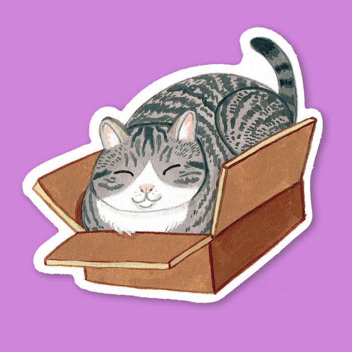Box Cat Sticker