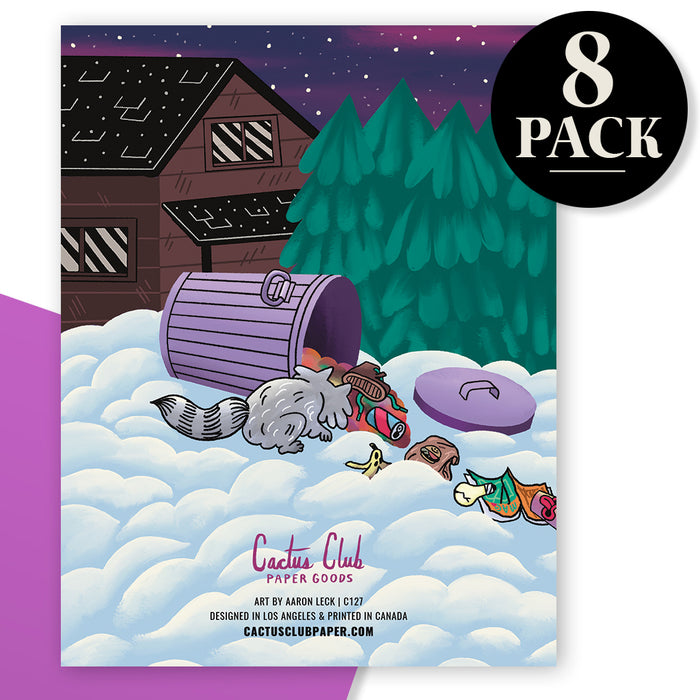 Raccoon Christmas Card Box