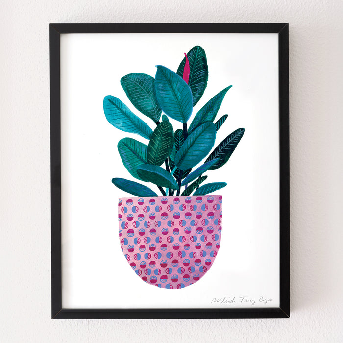 Rubber Plant Print