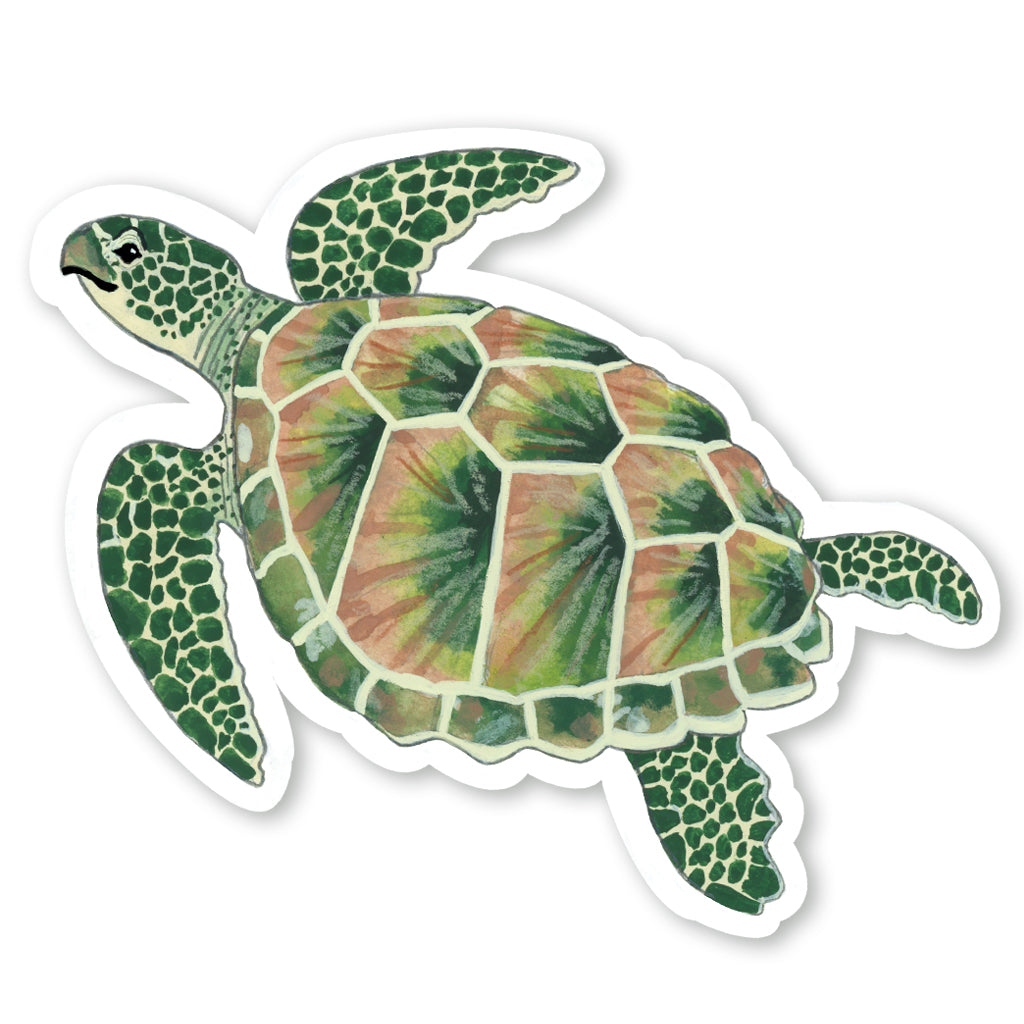 Sea Turtle Sticker — Party Mouse Studio