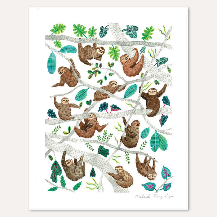 Sloth Squad Print