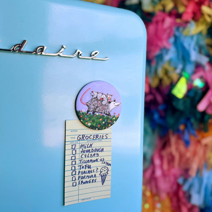 Spring Opossum Magnet