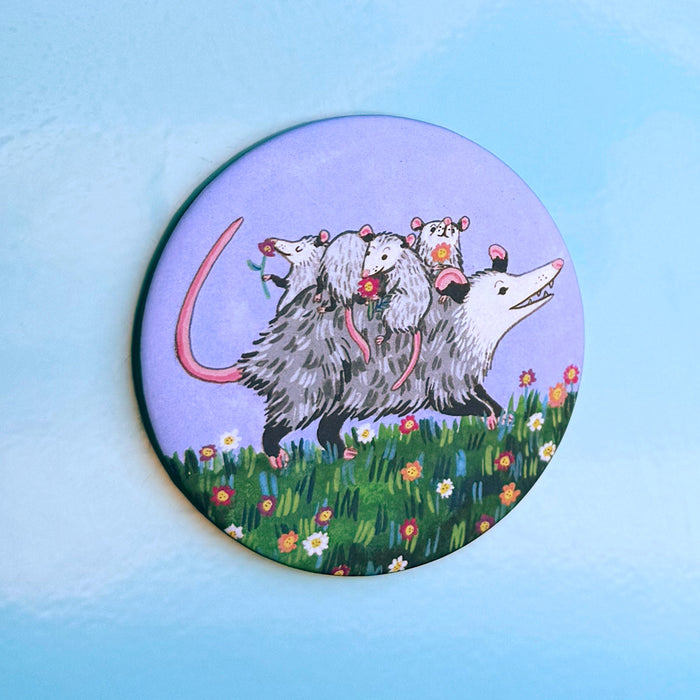 Spring Opossum Magnet