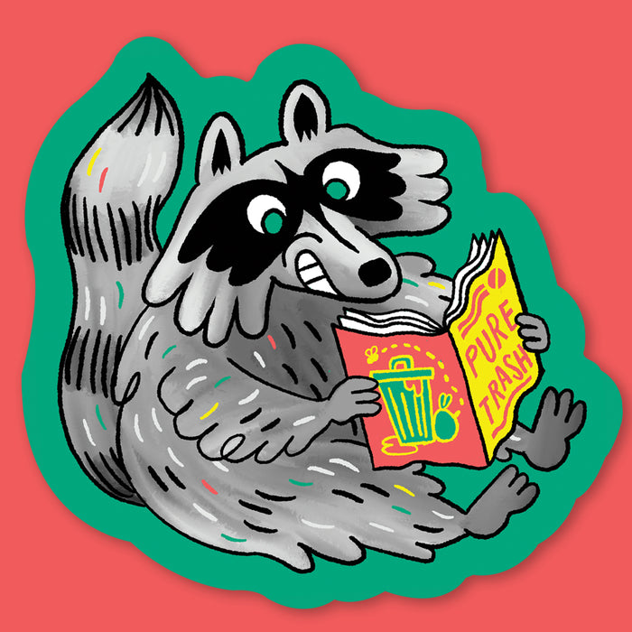 Trash Mag Raccoon Sticker