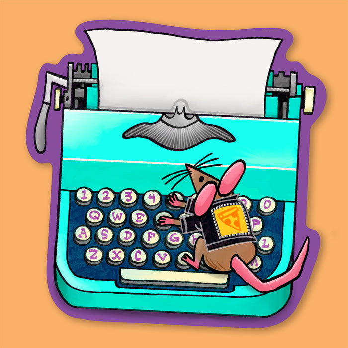 Writer Rat Sticker