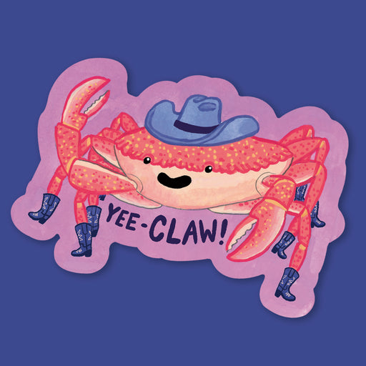 Crab Cowboy Sticker