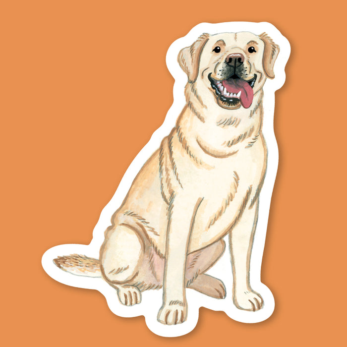 Yellow Labrador Sticker