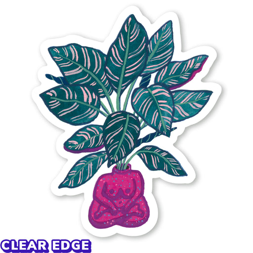Zen Plant Waterproof Sticker